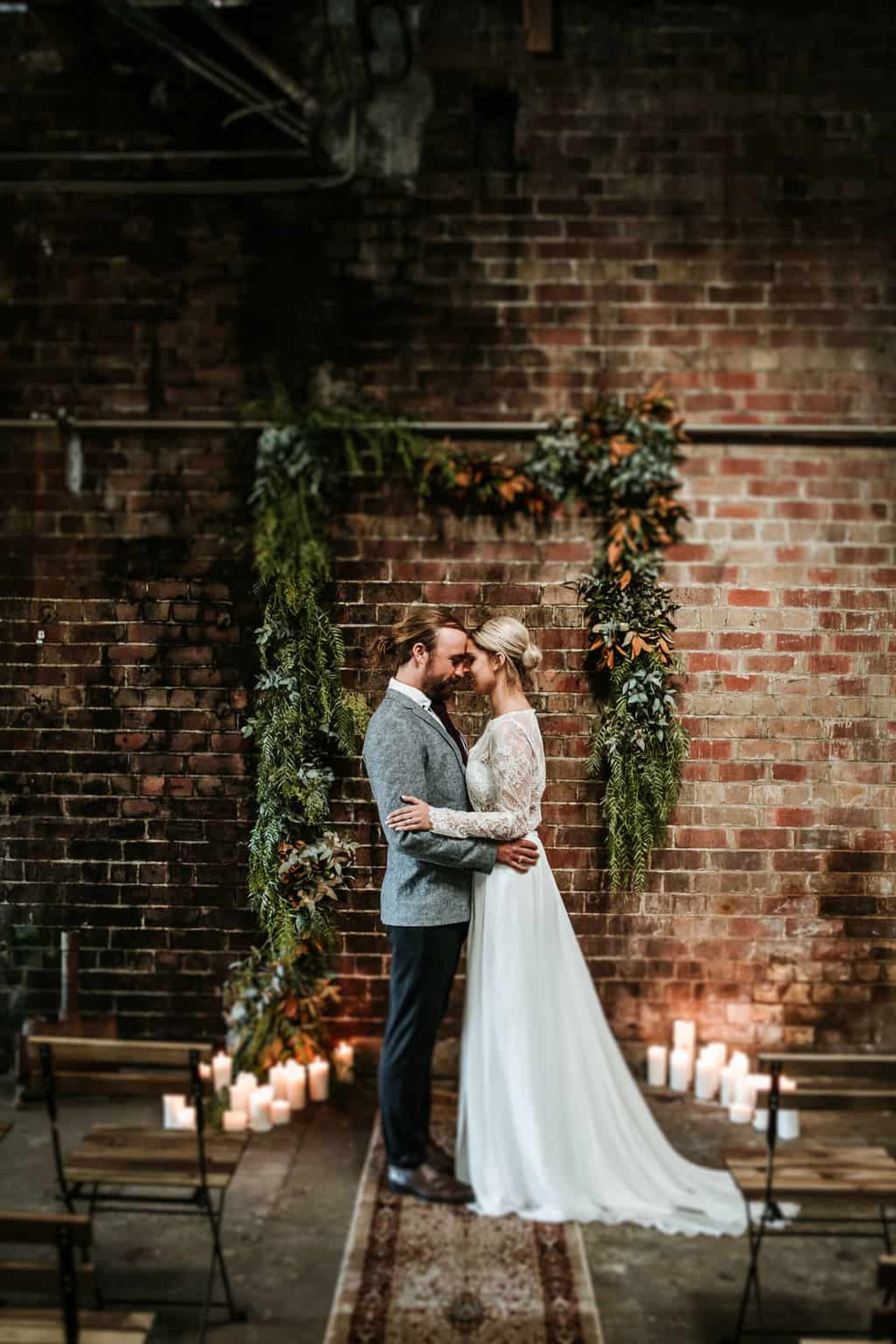 Moody industrial wedding at The Cooperative 1888