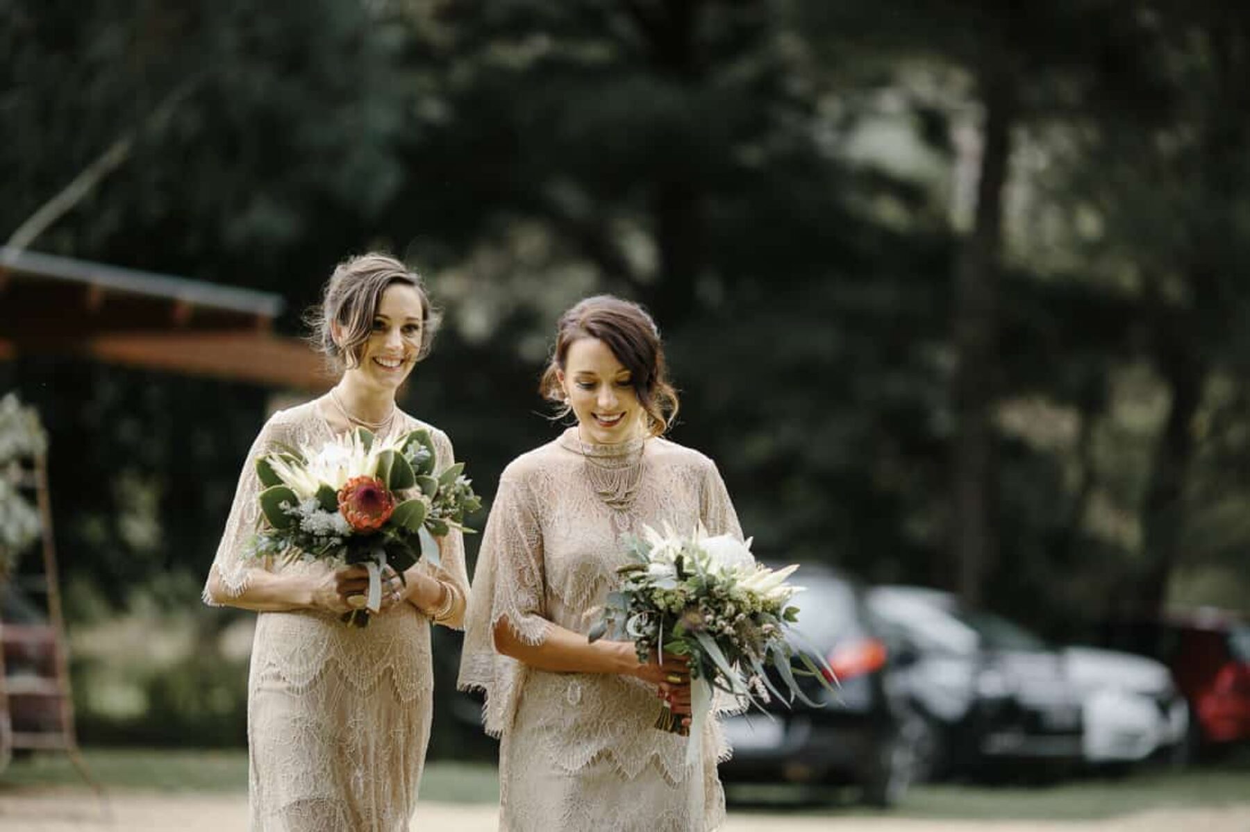 nude bridesmaid dresses by Grace Loves Lace