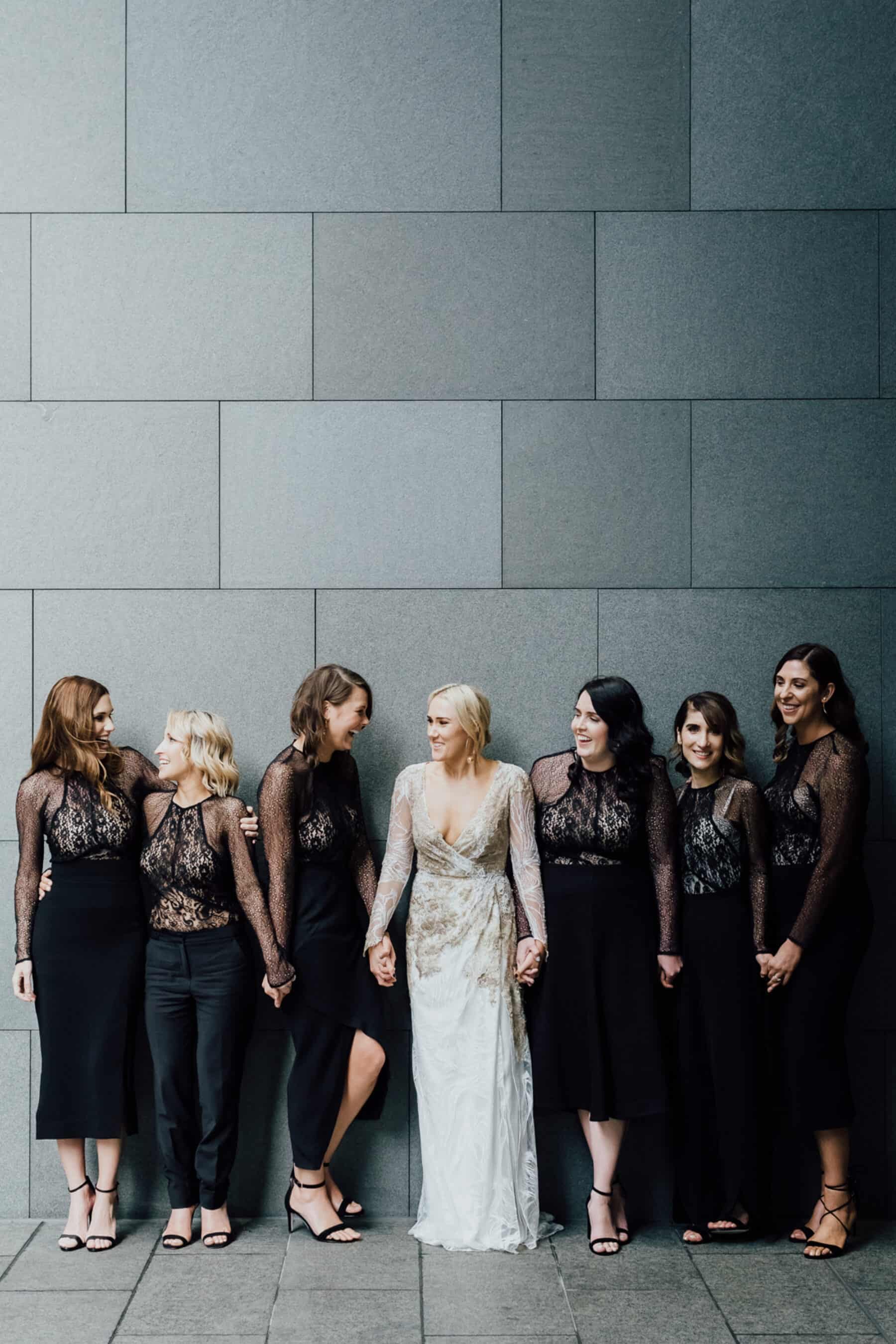 Best of 2017: Bridesmaids | black lace dresses and jumpsuits