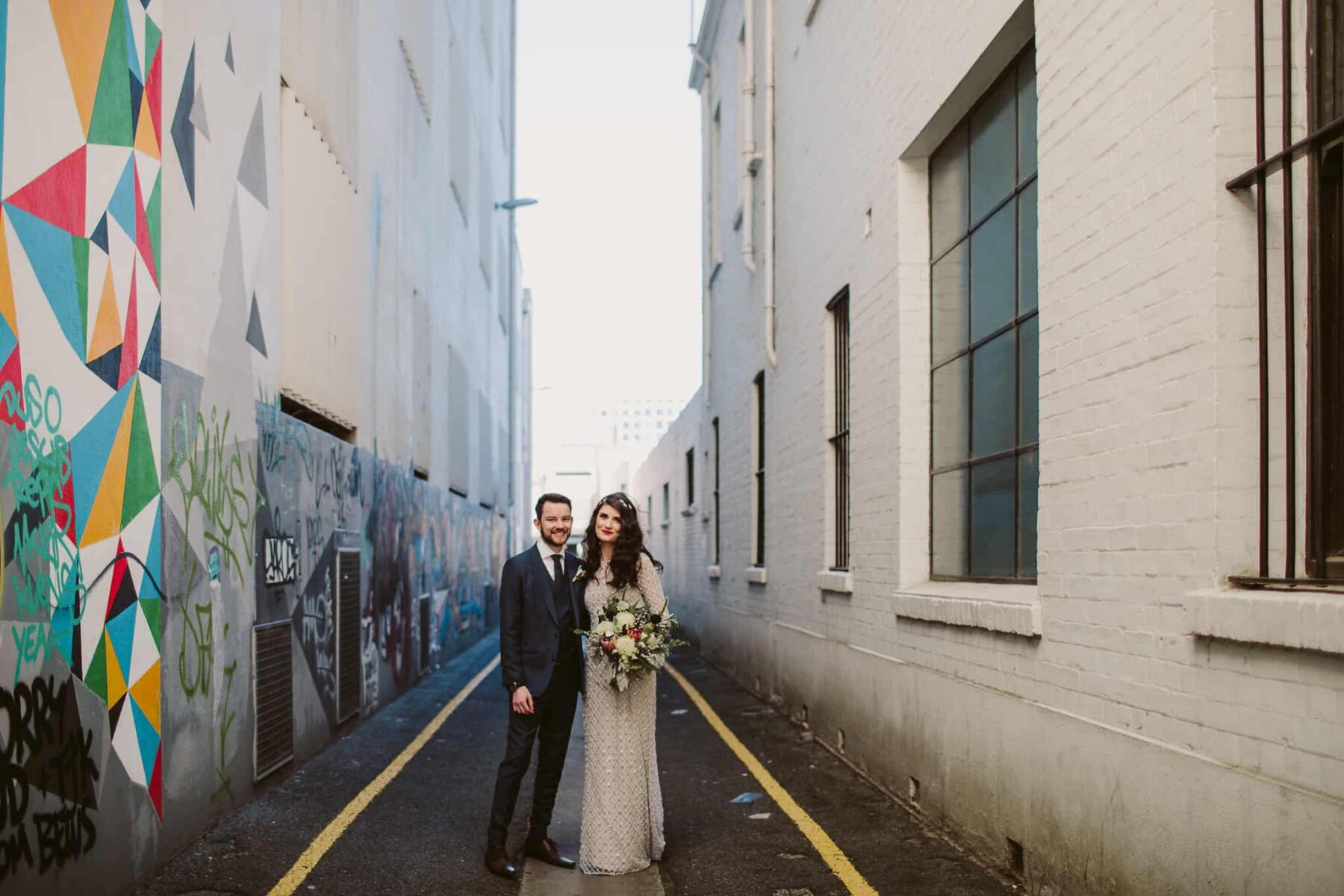 Eclectic Adelaide wedding at The Published Arthouse - photography by Kate Pardey