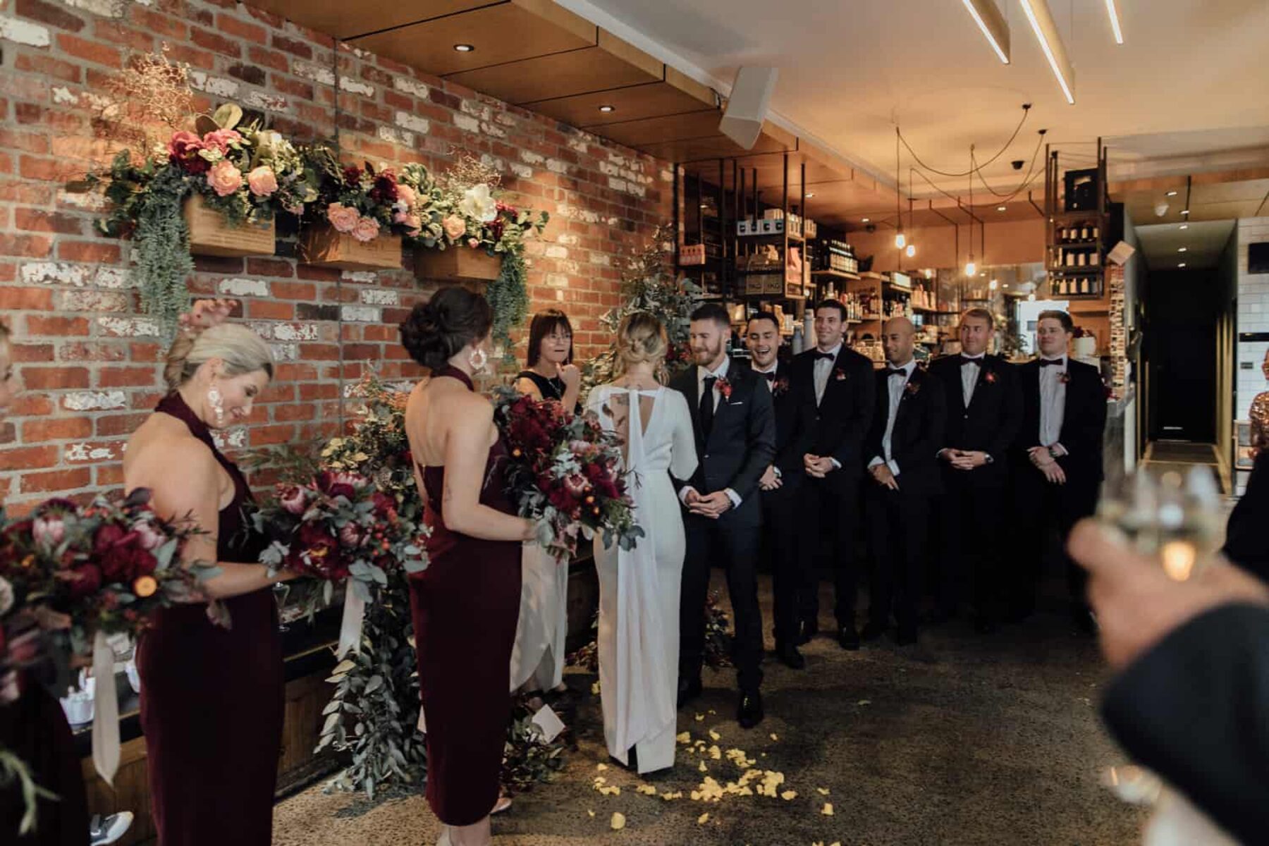 Modern, intimate Melbourne wedding at a Prahran cocktail bar - Photography by Jimmy Raper