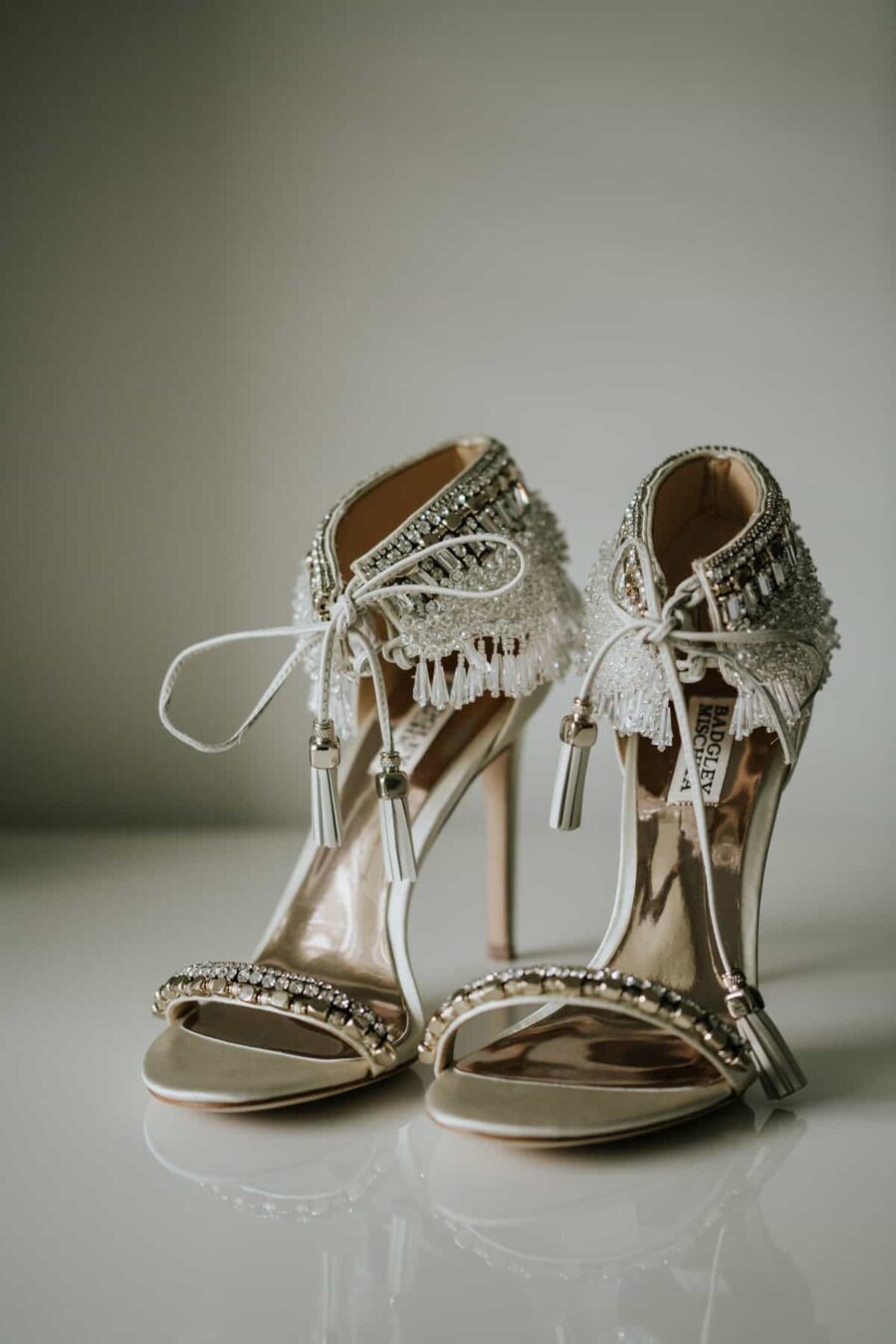 fringed heels by Badgley Mischka