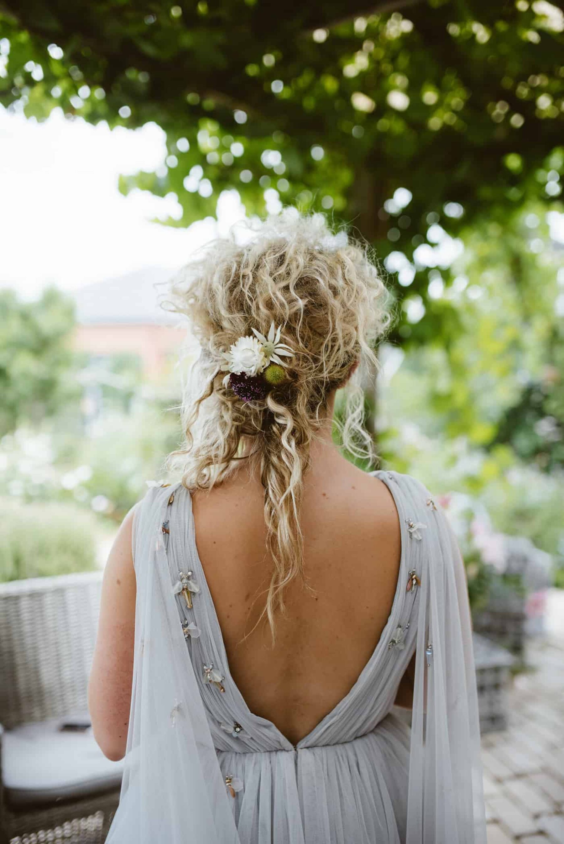 natural bridal hair