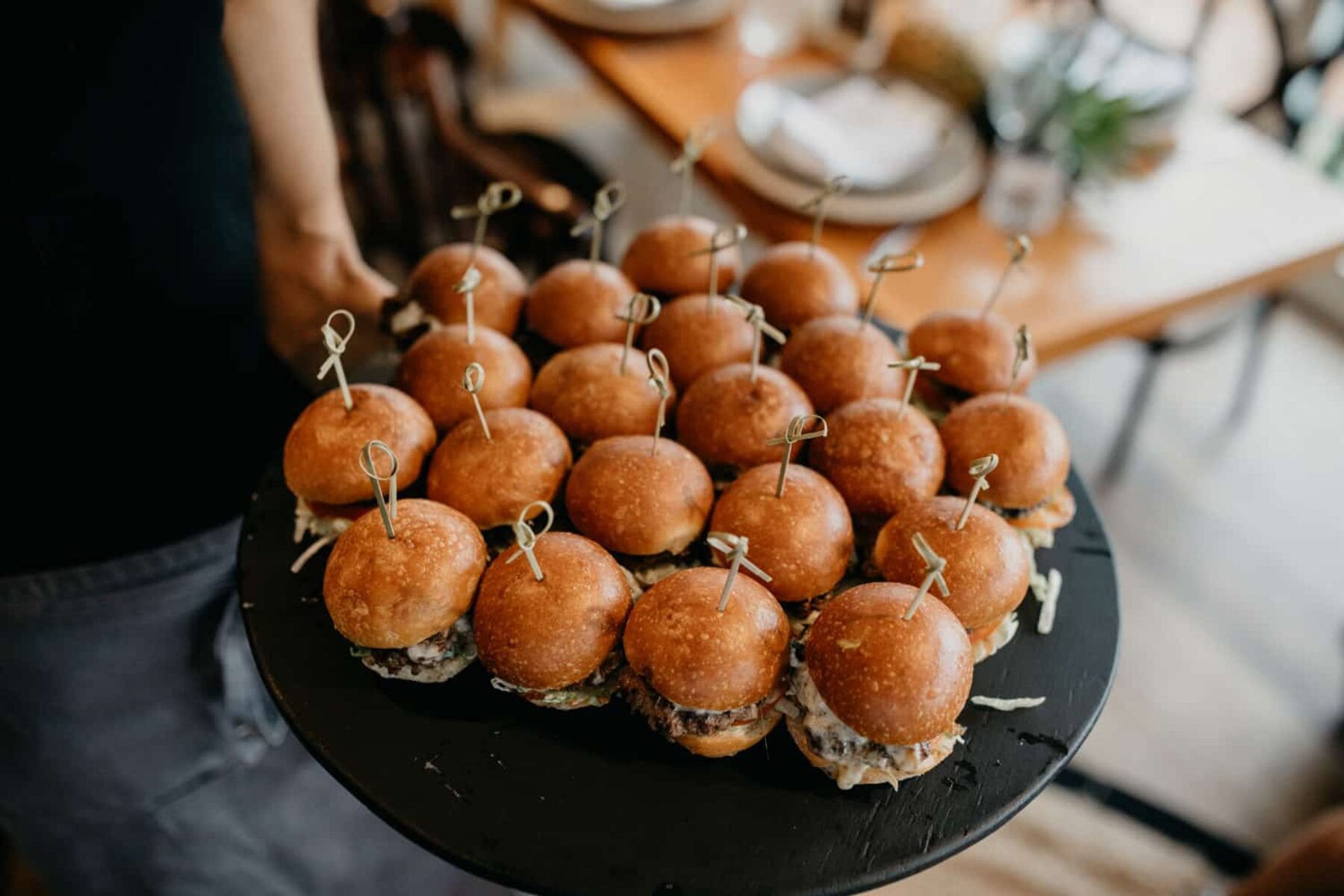 mini sliders for cocktail hour