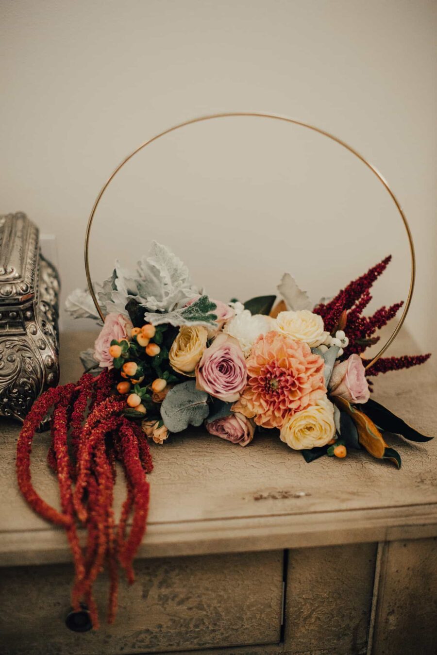 bouquet with amaranth
