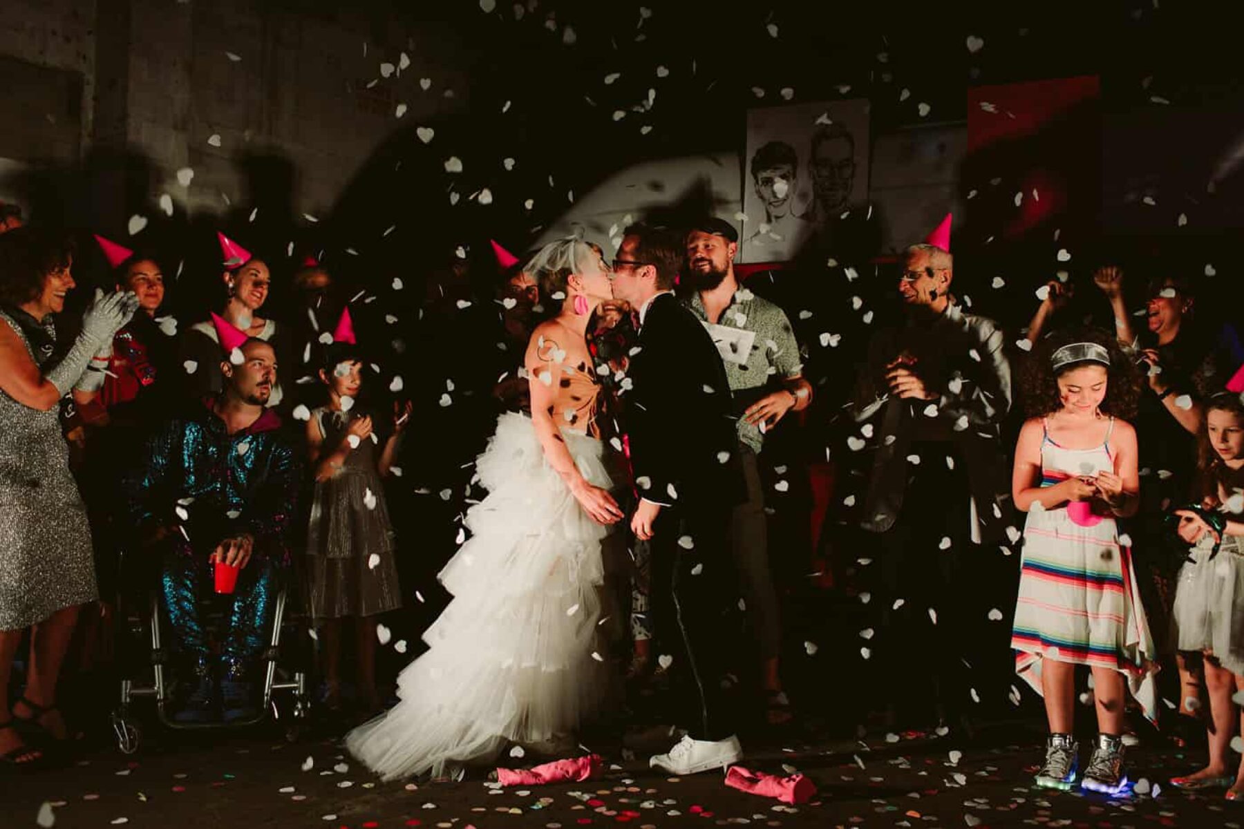 quirky Adelaide warehouse wedding