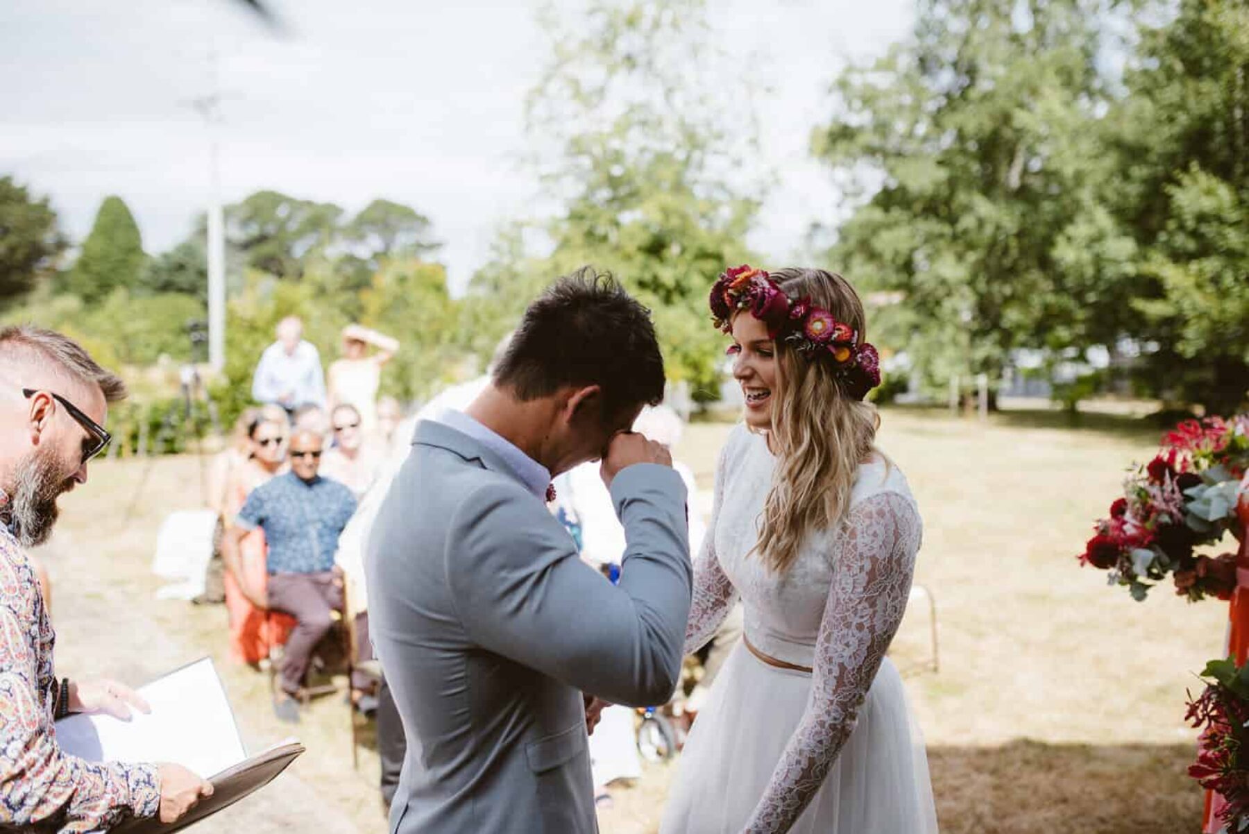 relaxed colourful wedding at The Estate Trentham