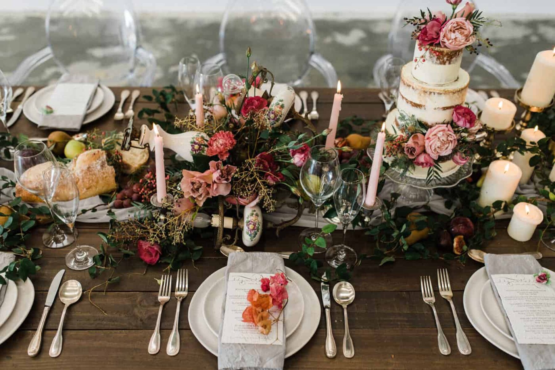 rustic provincial table setting