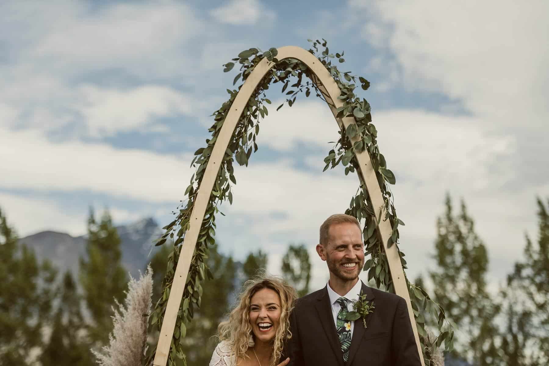 handmade arc wedding arbour