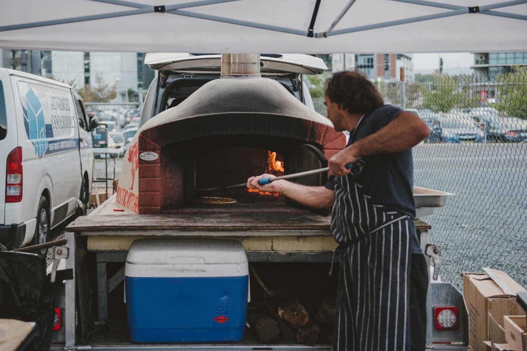wood fire pizza truck Canberra