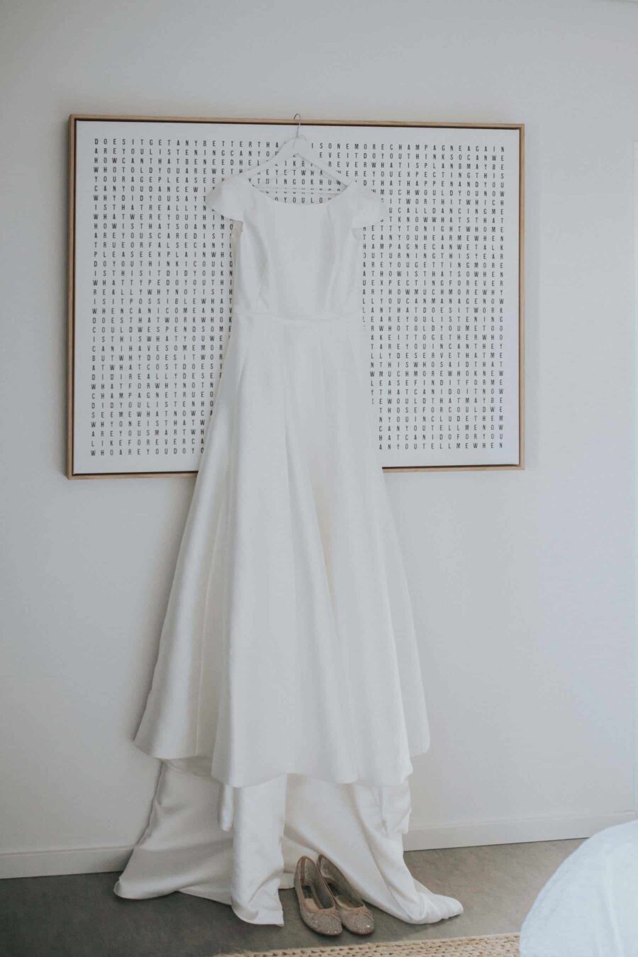 modern classic minimal wedding dress