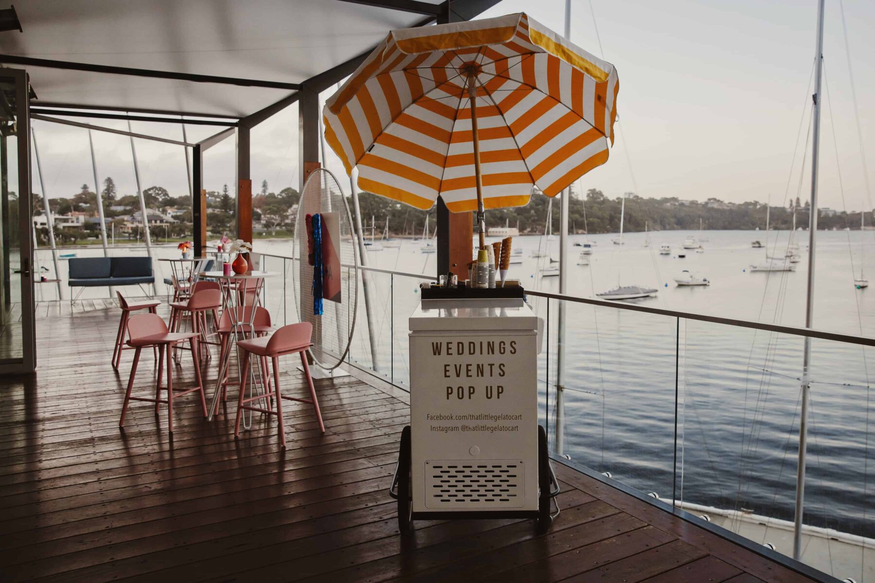 Perth wedding gelato cart
