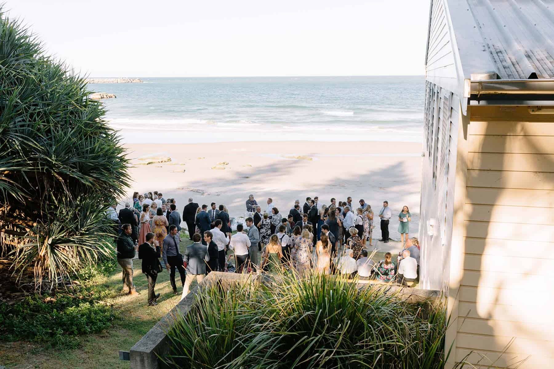 Ethereal beach wedding at Yamba Surf Life Saving Club / photography by Matt Godkin