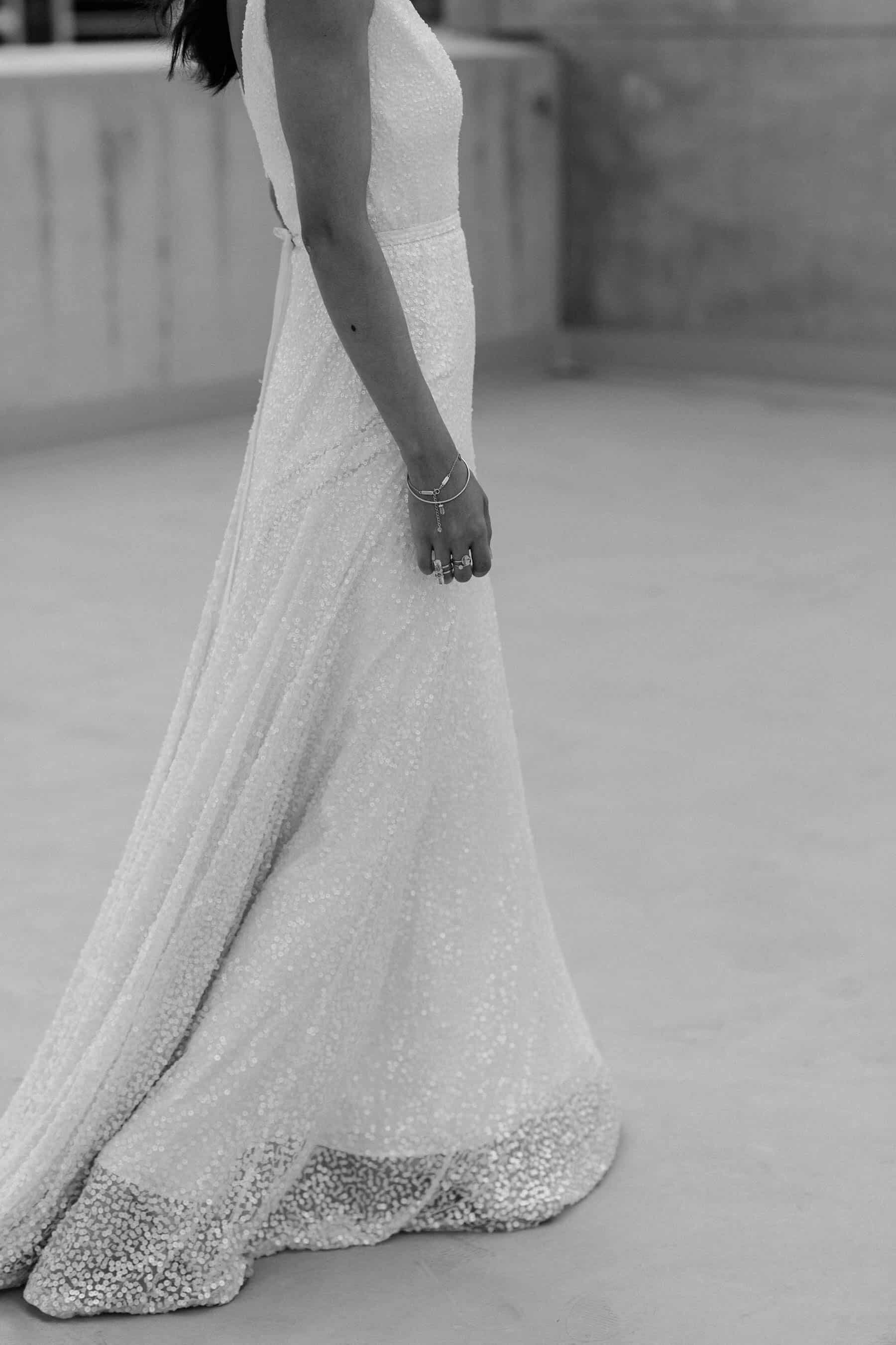 LUNA the new sequinned bridal collection by Karen Willis Holmes