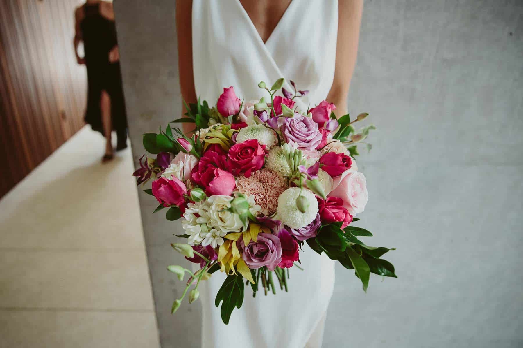 hot pink bridal bouquet