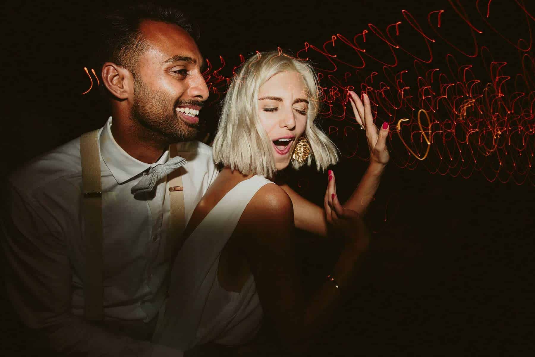 cool bride and groom first dance