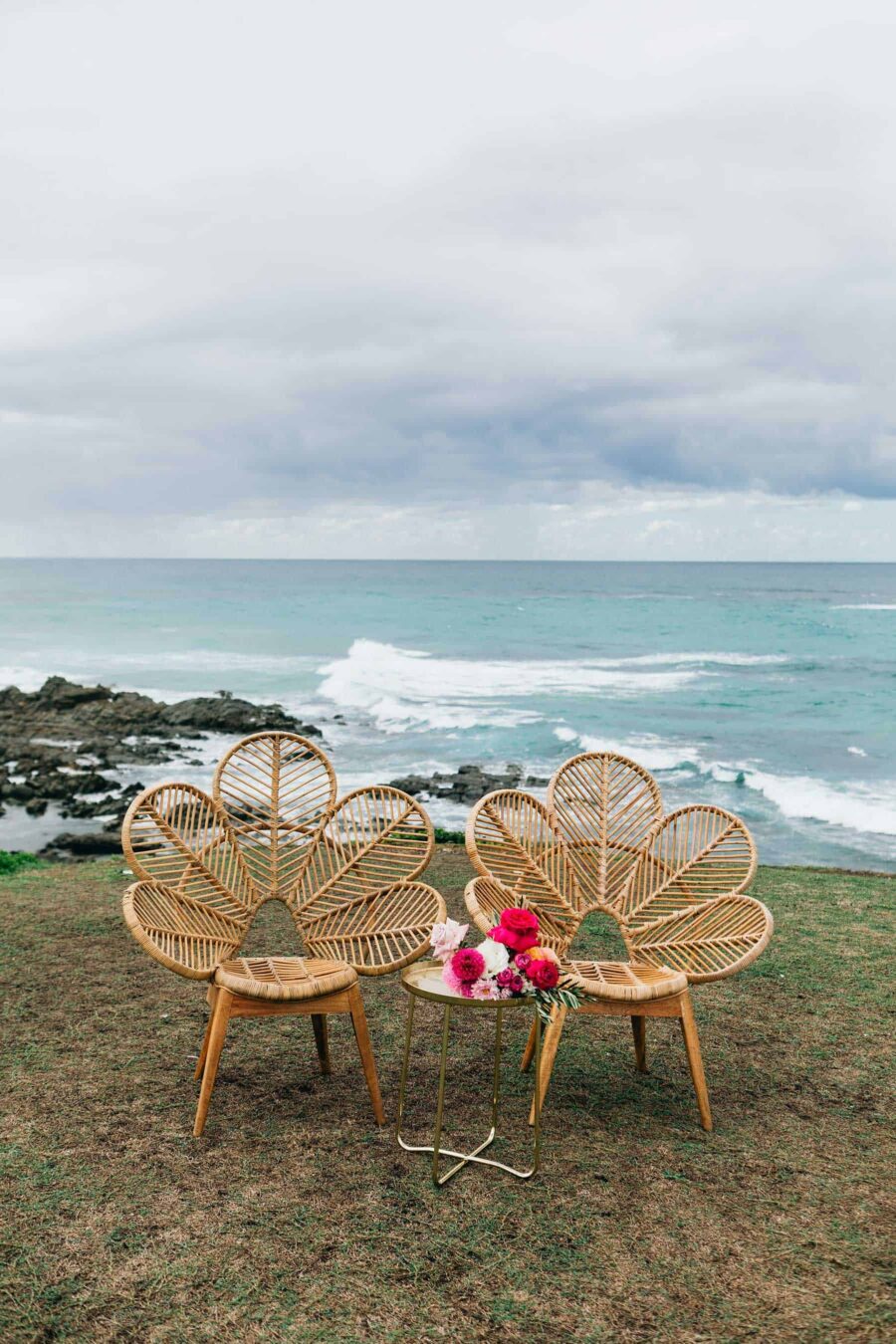 peacock chairs wedding
