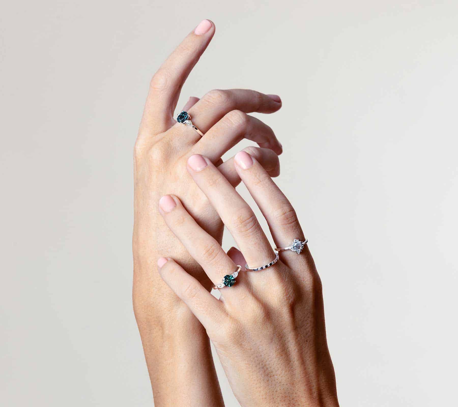unique sapphire engagement rings
