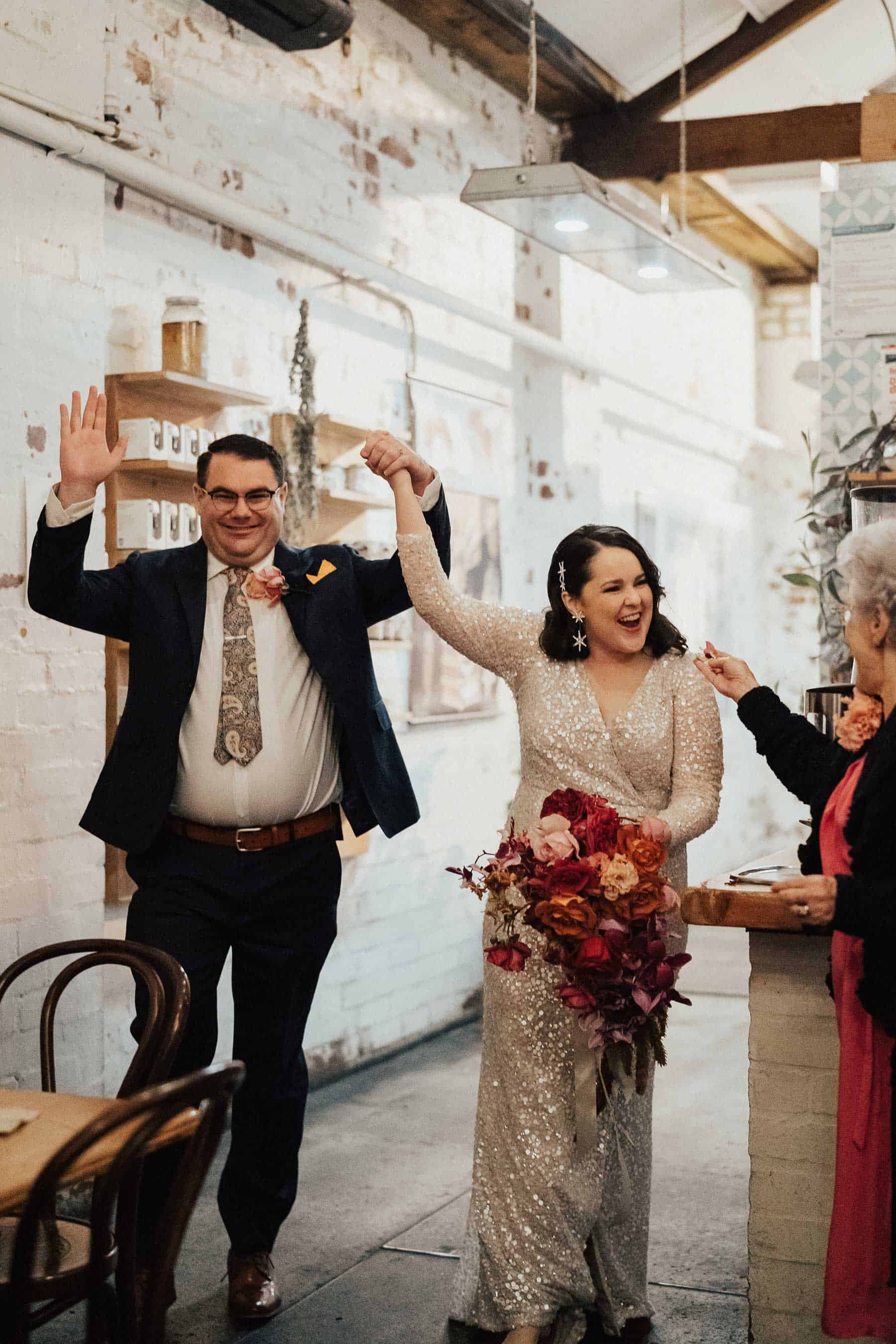 urban wedding at East Elevation in Brunswick, Melbourne