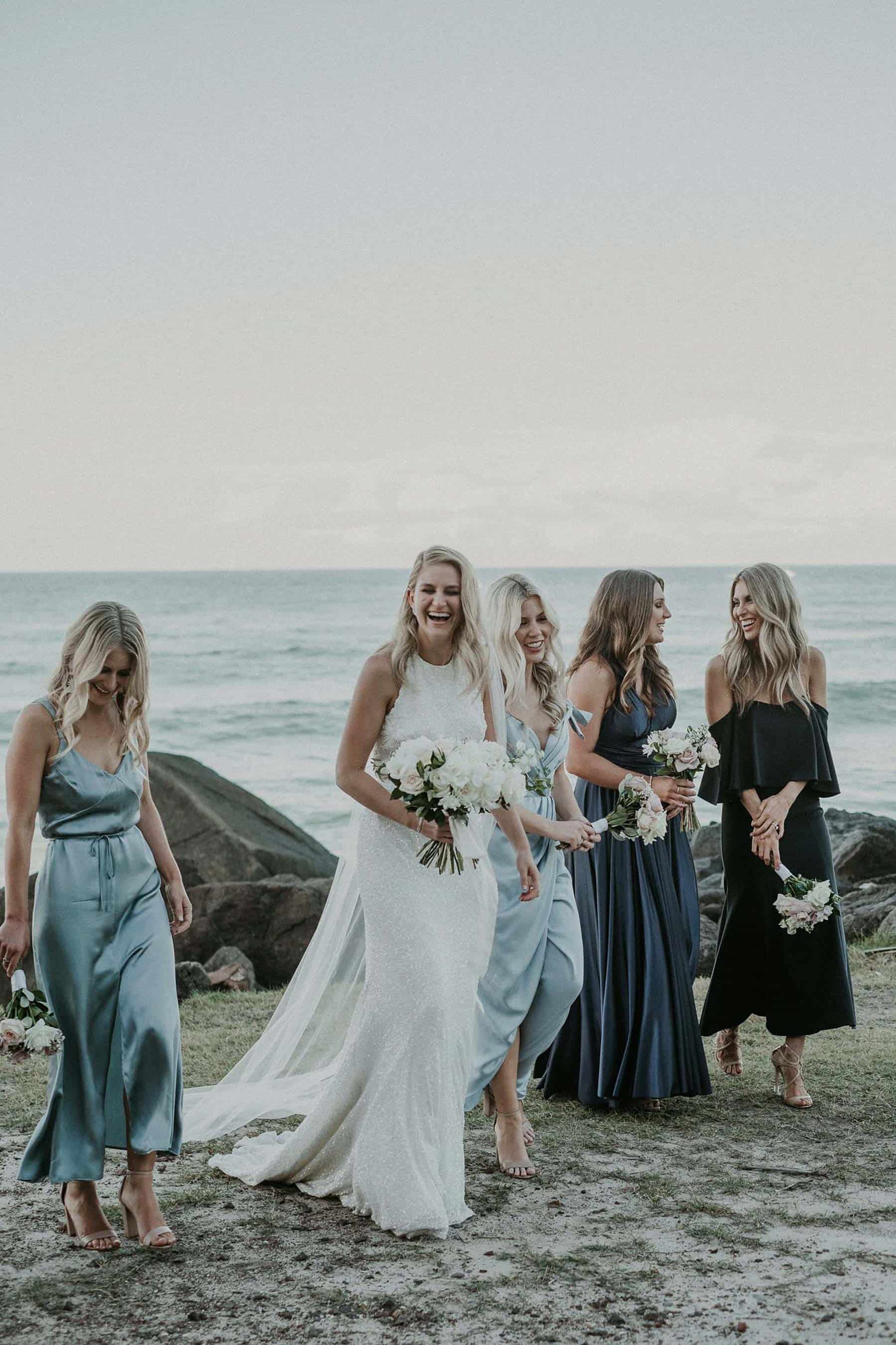 bridesmaid dress colour trend - ocean blues