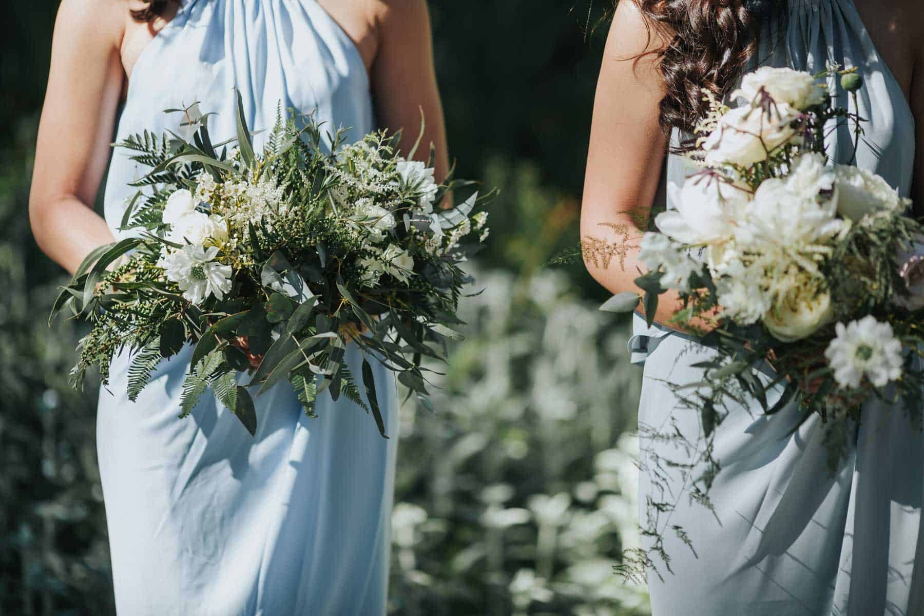greenery bridesmaid bouquets