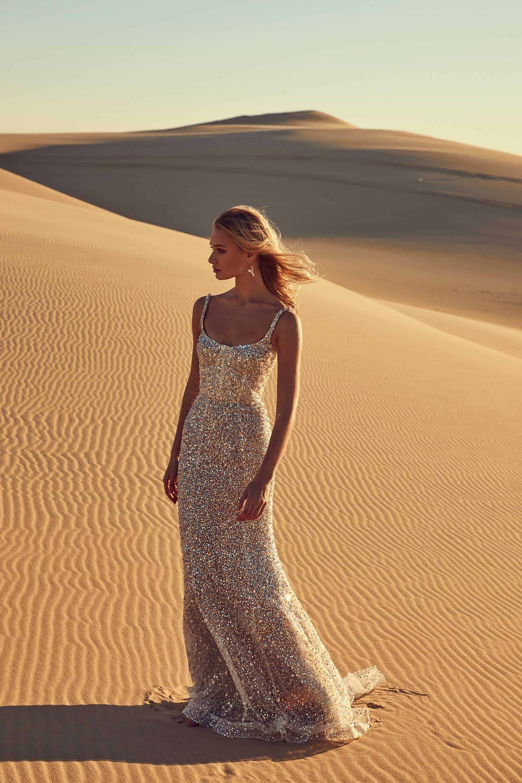 sequin wedding dress by Chosen by One Day