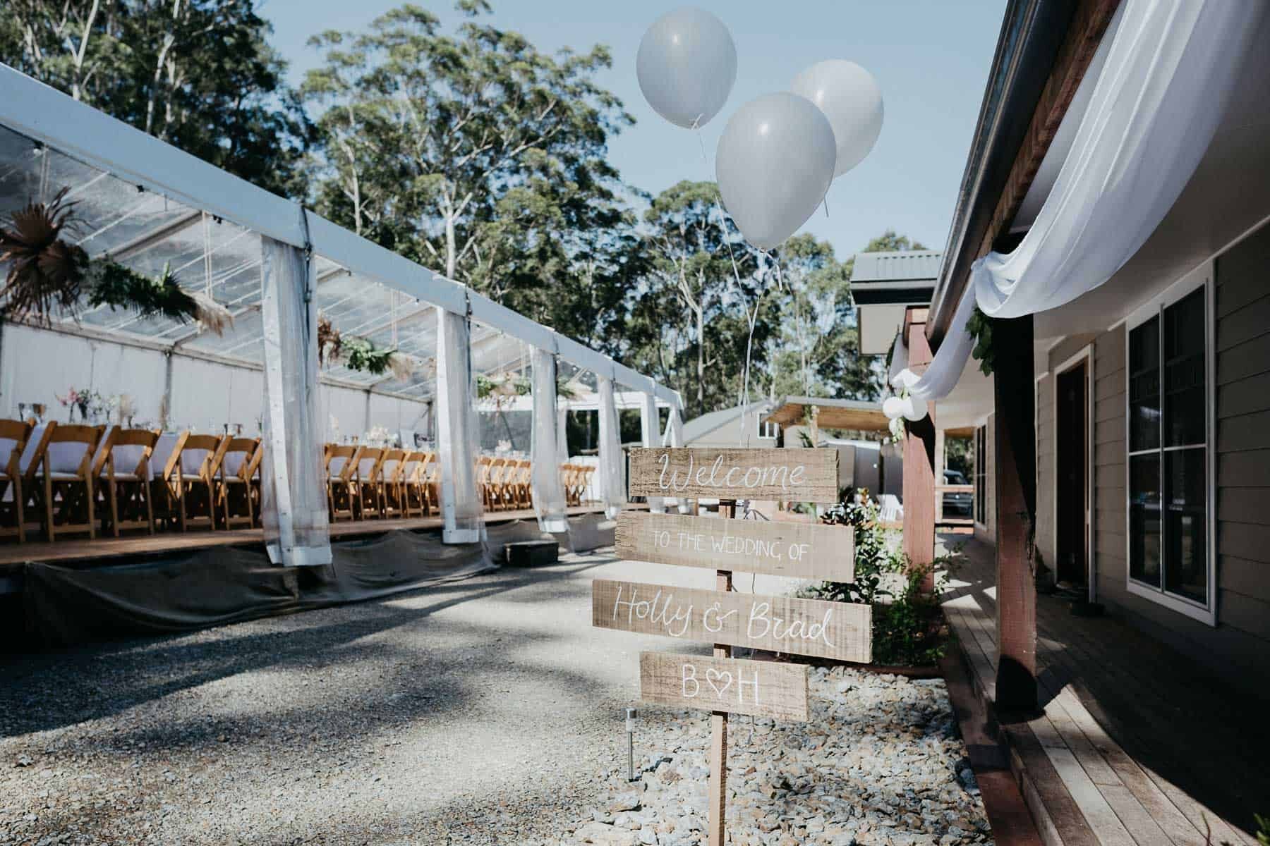 stylish DIY marquee wedding on the South Coast NSW