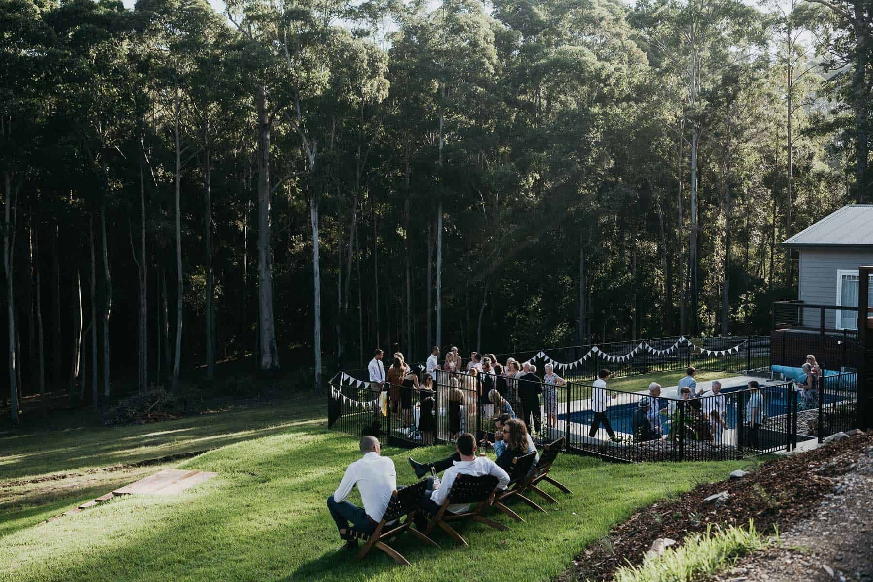 stylish and modern DIY backyard wedding on the South Coast NSW