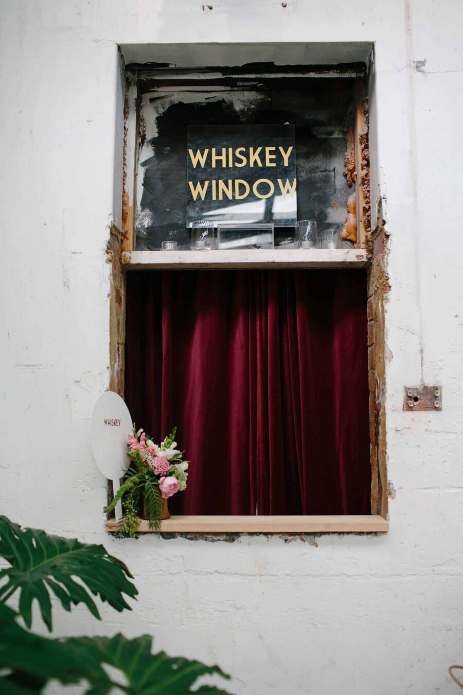 retro whiskey bar