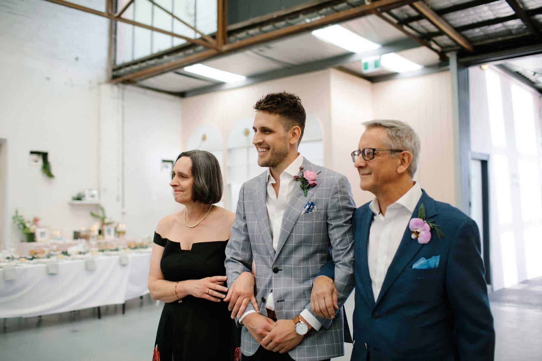 modern urban industrial wedding in Melbourne