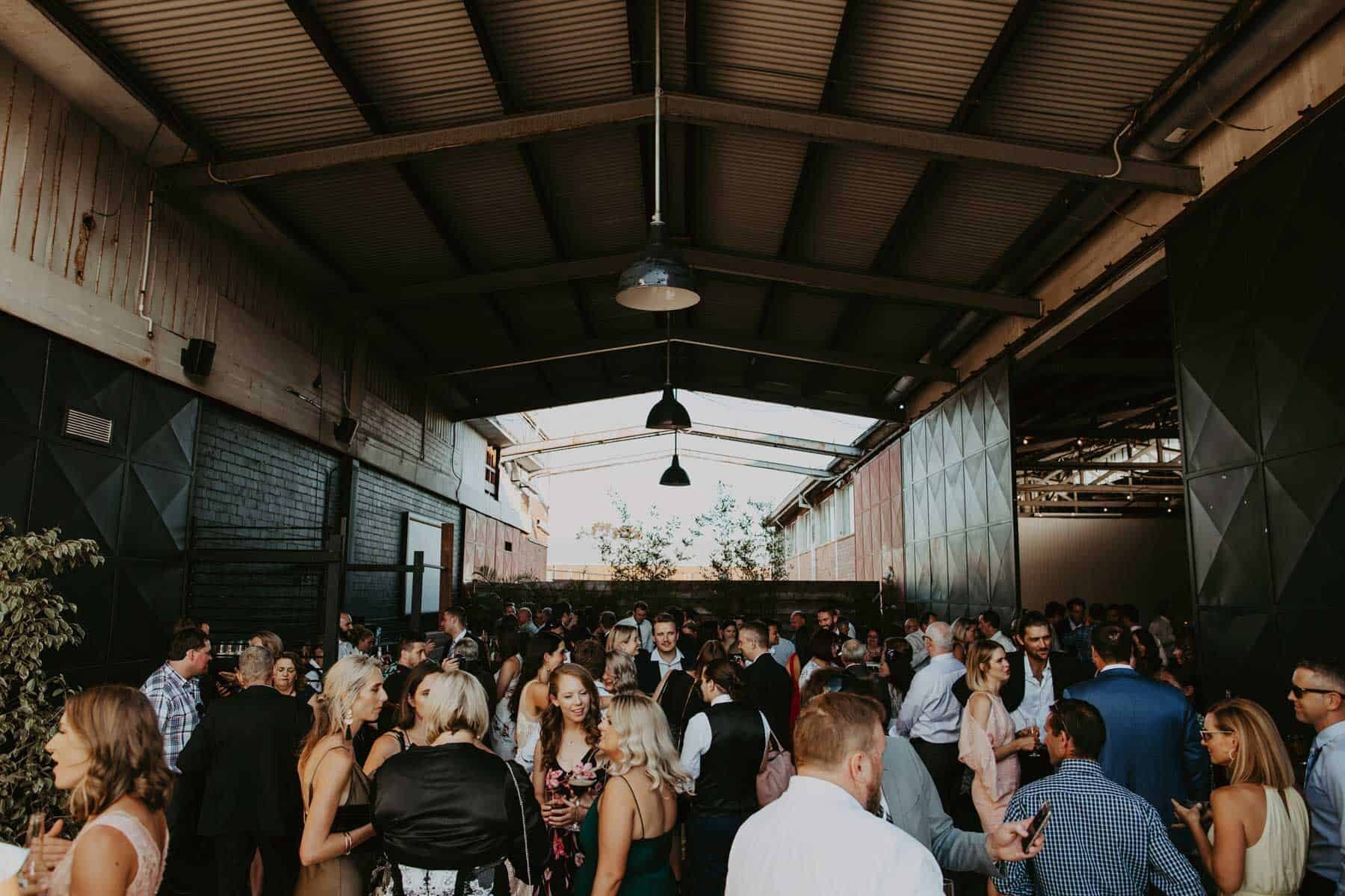 modern Perth wedding at The Old Pickle Factory