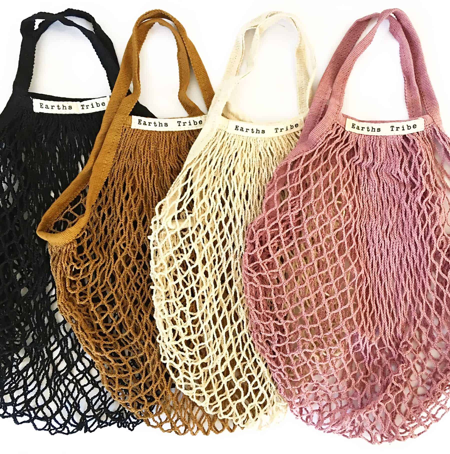 string net reusable shopping tote bag