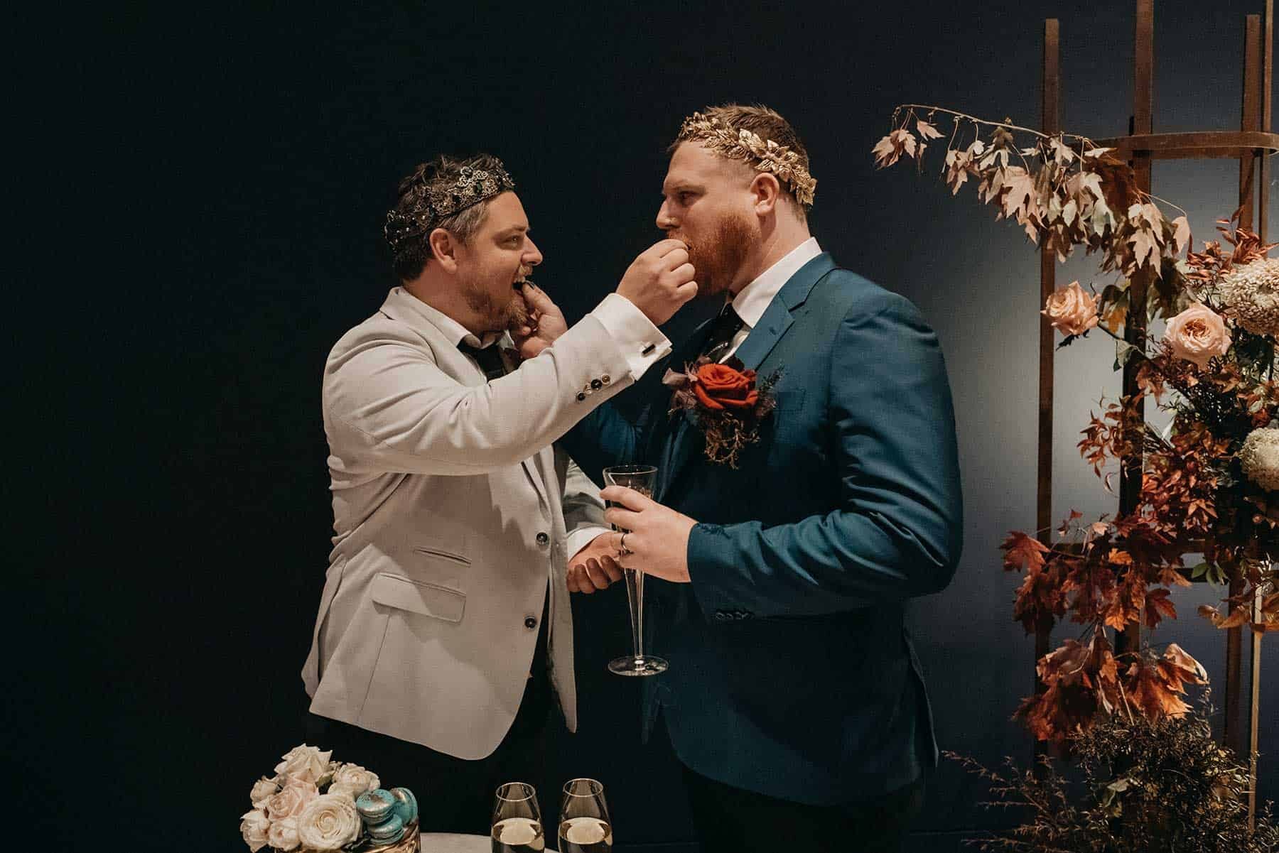 Corey & Nathan's opulent Canberra wedding at the NGA / gay wedding by Lauren Campbell Photography
