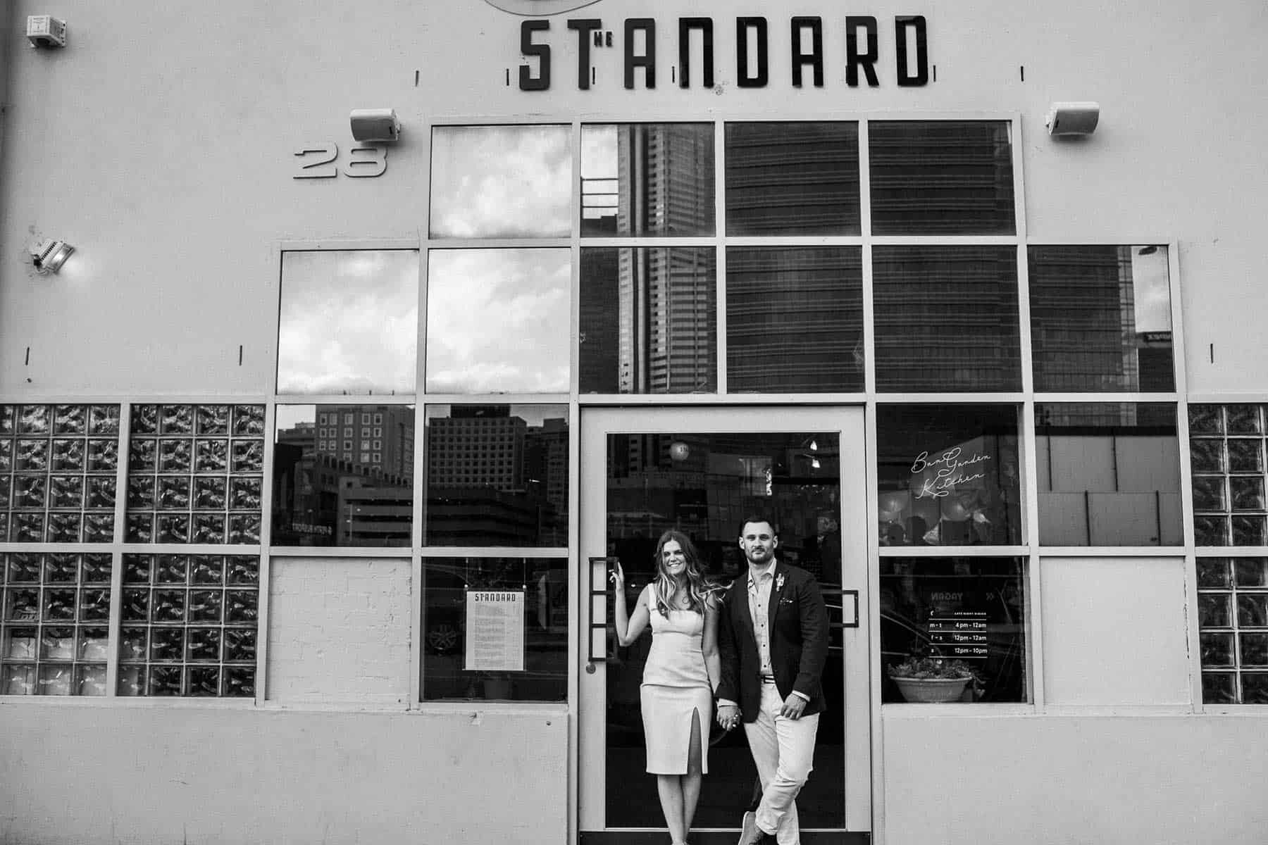 relaxed pub party wedding at The Standard, Perth