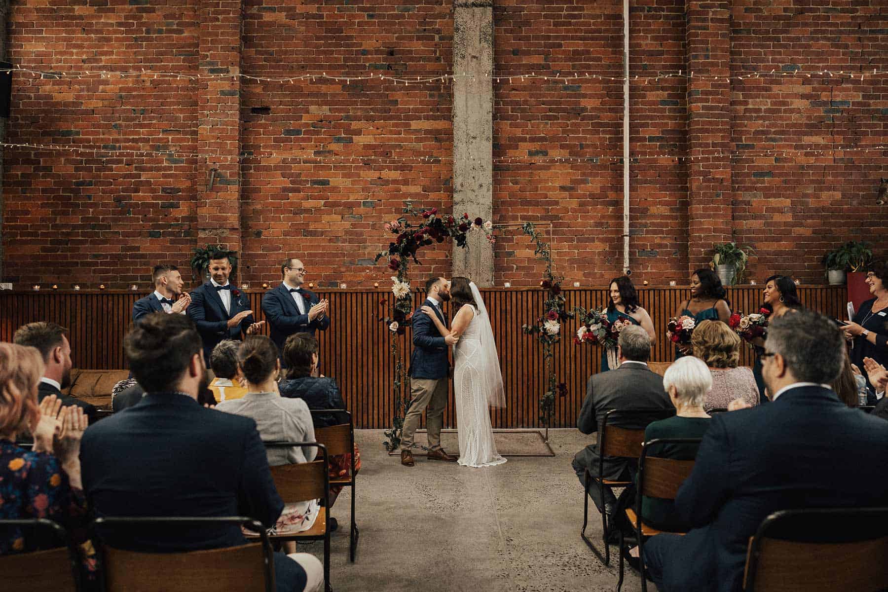 industrial Mlebourne wedding at Mountain Goat Brewery