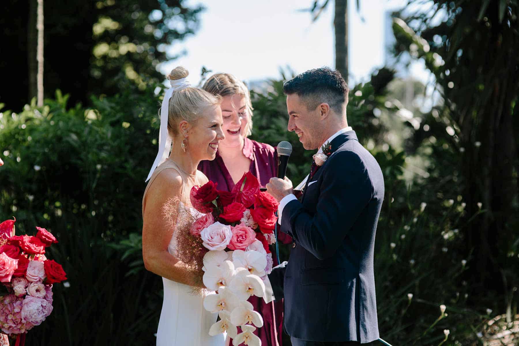 colourful Melbourne wedding at Fitzroy Gardens
