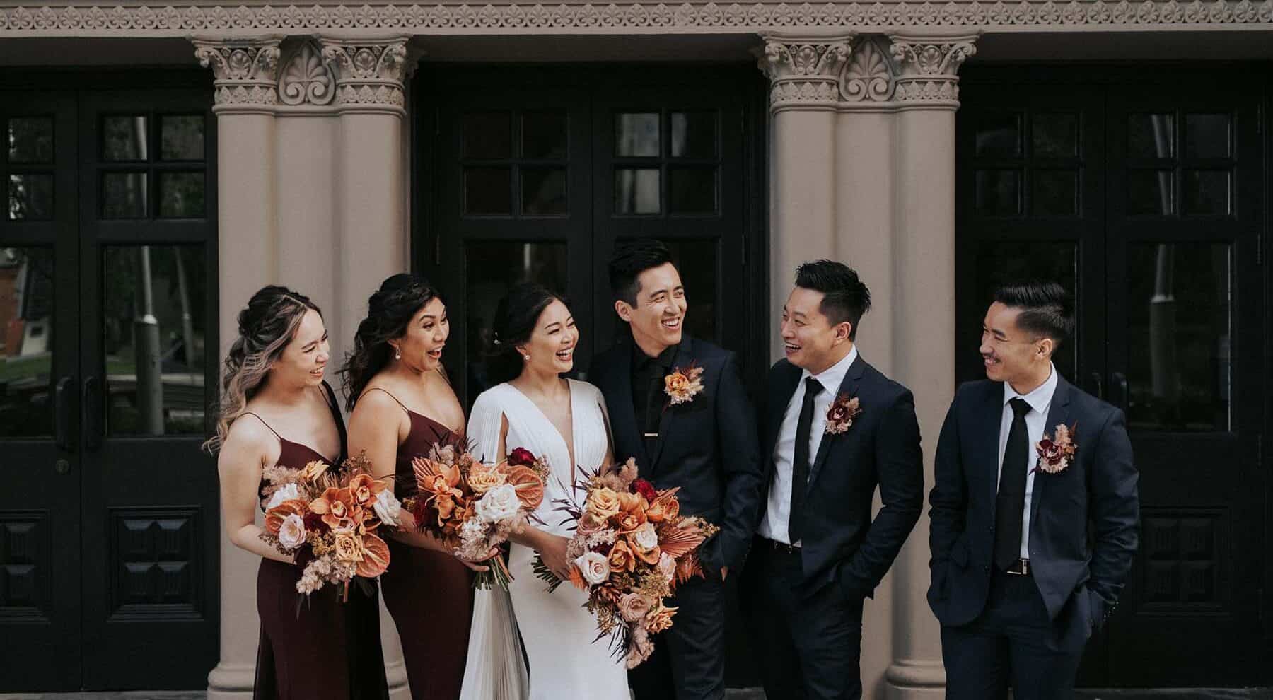 Art Deco Inspired Bridal Party