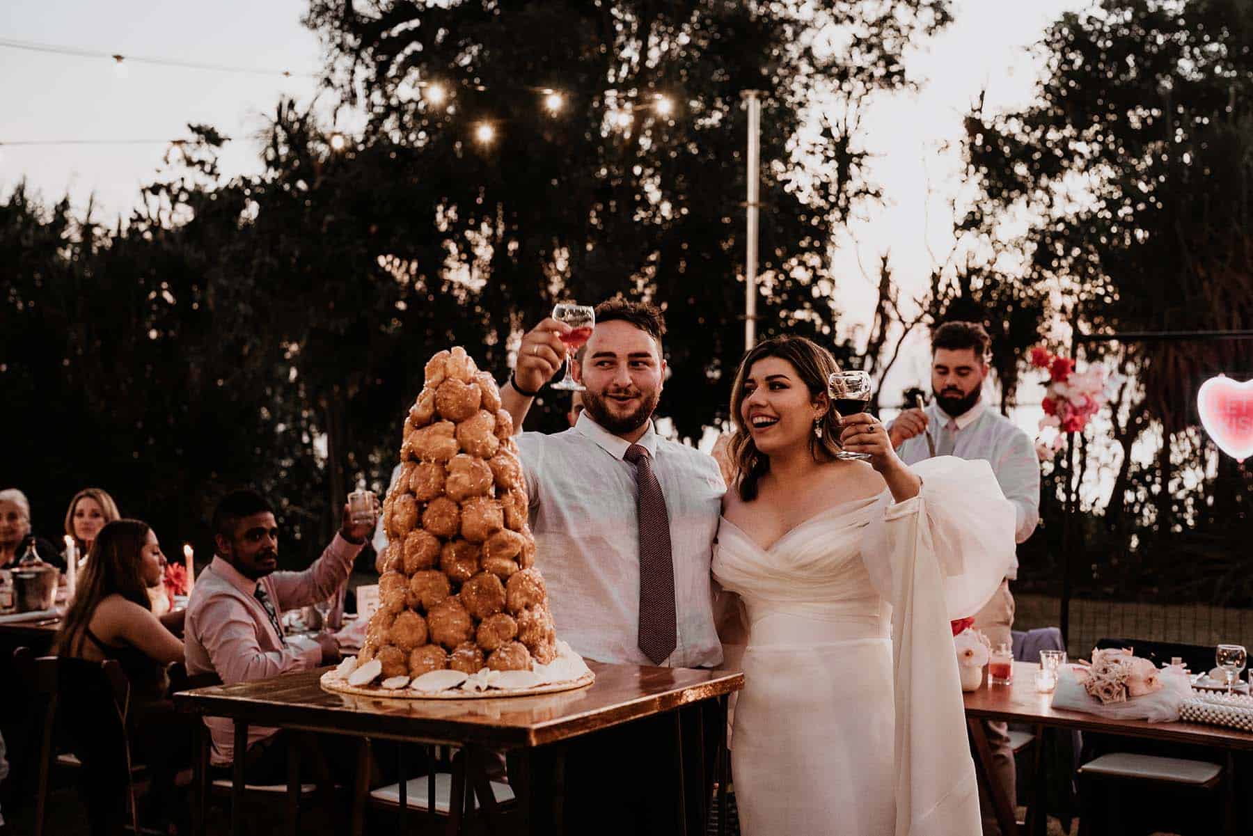 Croquembouche Wedding Cake